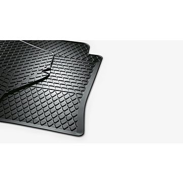 Volkswagen Beetle 2006 - 2011 vloermatten rubber achter, 2-delig met drukknop-bevestiging