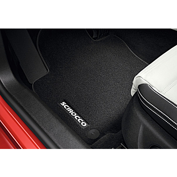 Volkswagen Scirocco vloermatten velours, voorzijde (draai-bevestiging)
