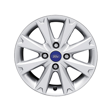 Ford Fiesta (09/2008 - 06/2017) lichtmetalen velg 15" 8-spaaks design, zilver