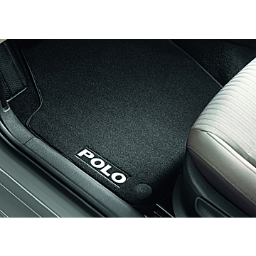 Volkswagen Polo (2009 - 2017) floor mats velor, front and rear