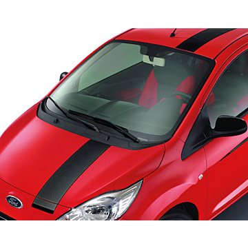 Ford Ka (09/2008 - 2016) striping Grand Prix II (carbon-look) zonder dakspoiler