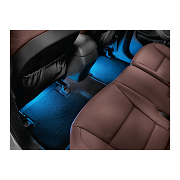 Hyundai i20 3-drs (2012 - 2015) LED verlichting beenruimte, blauw, tweede rij