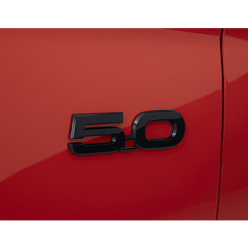 Ford Mustang (03/2015 - 03/2023) 5.0 embleem linkerzijde, zwart