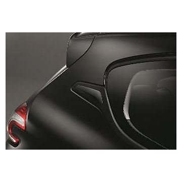 Peugeot 208 (2012 - 2019) stickers achterstijlen Dark Chrome
