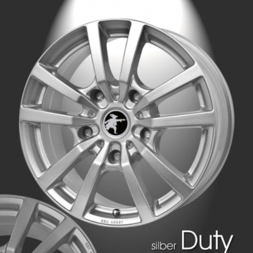 Musketier Citroën Jumper 2006 - 2014 lichtmetalen velg Duty 6,5x16 zilver