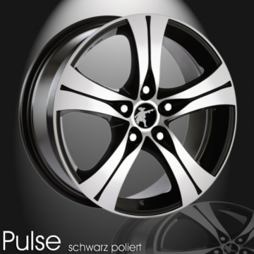 Musketier Peugeot 308 (2013 - ..) alloy wheel Pulse 7,5x17 black polished