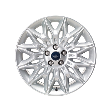Ford Galaxy / S-MAX (04/2006 - 04/2015) lichtmetalen velg 18" 12-spaaks Y-design, sprankelend zilver