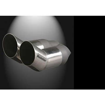 Musketier Peugeot 207 duplex rvs einddemper 2xØ76mm