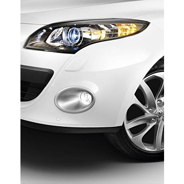 Renault Megane 2008 - 2016 mistlamp sierlijsten zilvergrijs
