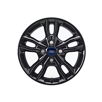 Ford Fiesta (09/2008 - 06/2017) lichtmetalen velg 15" 5 x 2-spaaks sterdesign, zwart