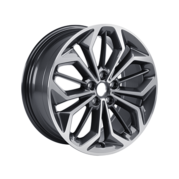 Ford Focus (04/2018 - ..) lichtmetalen velg 18" 5 x 2-spaaks design, parelgrijs gepolijst