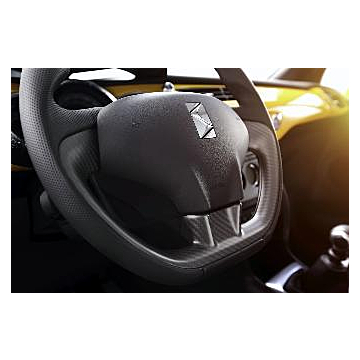 Citroën DS3R steering wheel inset carbon
