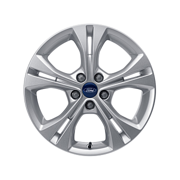 Ford lichtmetalen velg 17" 5x2-spaaks design, Sparkle Silver