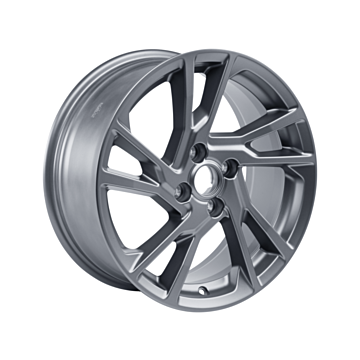 Ford Fiesta (07/2017 - 2023) lichtmetalen velg 17" 5 x 2-spaaks design, Magnetite gefreesd