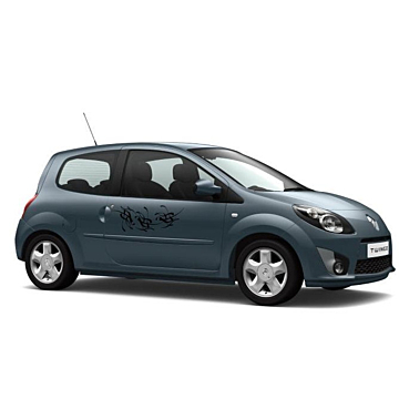 Renault Twingo 2007 - 2014 deurdecoratie tatoo zwart