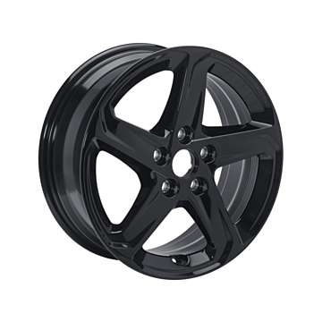 Ford Focus (04/2018 - ..) lichtmetalen velg 16" 5-spaaks "gemakkelijk te reinigen" design, Absolute Black
