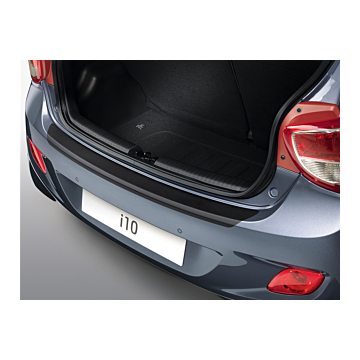Hyundai i10 (2014 - 2017) achterbumper beschermfolie, zwart