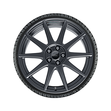 Ford Focus (04/2018 - ..) lichtmetalen velg met winterband 18", 10-spaaksdesign, Magnetite Matt, Ford Performance