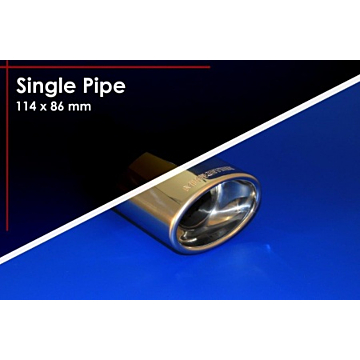 Musketier Citroën C1 / Peugeot 108 / Toyota Aygo 2014 - .. sporteinddemper li/re, 1x114x86 mm duplex