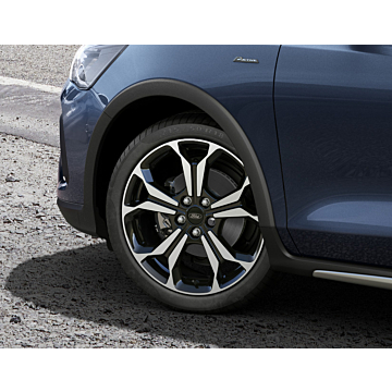 Ford Focus (04/2018 - ..) lichtmetalen velg 18" 5 X 2-spaaks Y design, Black Machined