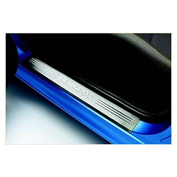 Peugeot 206 instaplijsten in geborsteld RVS