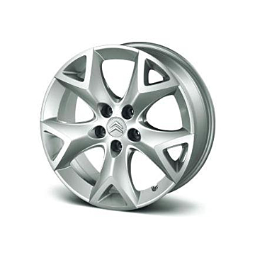 Citroën lichtmetalen velgen set Persique 17" 5-gaats velgen grijs aluminium