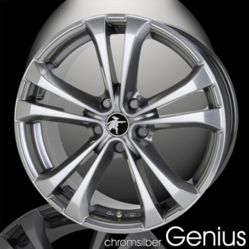 Musketier Peugeot 607 lichtmetalen velg Genius 8Jx19 chroom/zilver