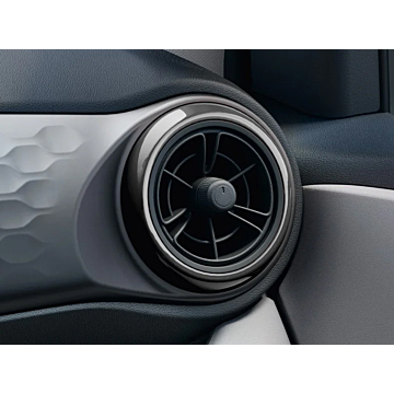 Hyundai i10 (12/2019 - 04/2023) ventilatieroosters sierlijsten glanzend zwart
