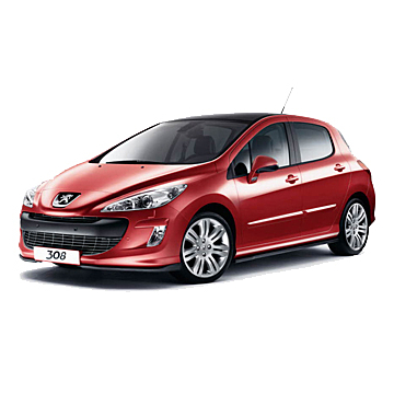 Peugeot 308 (2007 - 2013) spoilerpakket voor modellen met standaard achterbumper