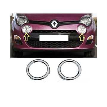 Renault Twingo 2011 - 2014 chromen mistlamp ringen