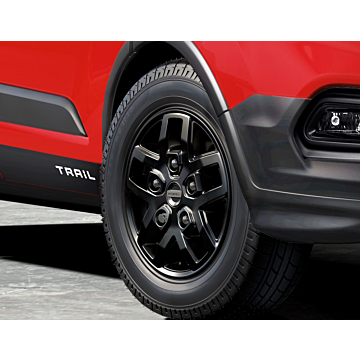 Ford Transit (01/2014 - ..) / Tourneo Custom / Transit Custom (02/2018 - 09/2023) lichtmetalen velg 16" 5 x 2-spaaks design, hoogglanzend zwart