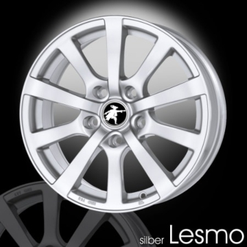 Musketier Peugeot 207 lichtmetalen velg Lesmo 7x17 zilver
