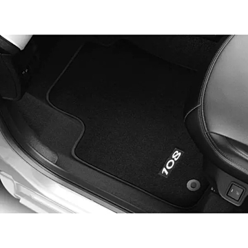 Peugeot 108 (2014 - 2021) vloermatten velours met 108 logo