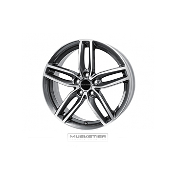 Musketier Citroën Jumpy / Peugeot Expert / Opel Vivaro 2016 - .. lichtmetalen velg Spark 8x18 Gun Metal gepolijst