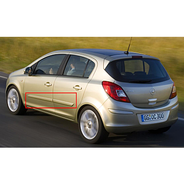 Opel Corsa D 5-drs door side protection kit