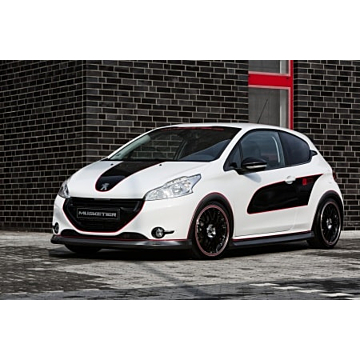 Musketier Peugeot 208 (2012 - 2019) spoilerpakket EnGarde, carbon-look (duplex-sporteinddemper enkele eindpijp)