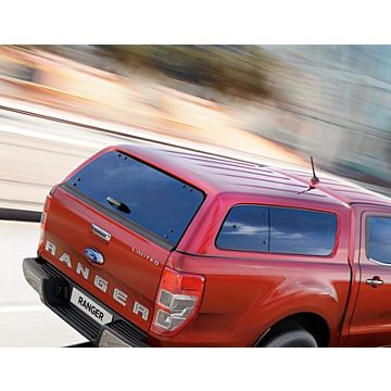 Ford Ranger (02/2019 - ..) dubbele cabine hard top met zijruiten, Colorado Red