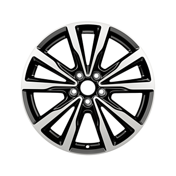 Ford Kuga (09/2016 - 11/2019) lichtmetalen velg 18" 5 x 2-spaaks V design, zwart gefreesd