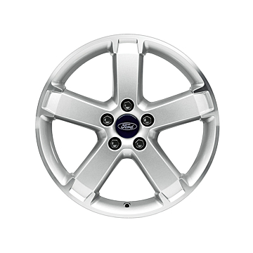 Ford Focus (07/2004 - 12/2010) lichtmetalen velg 17" 5-spaaks design, zilver