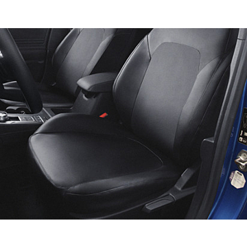 Ford Focus (04/2018 - ..) stoelovertrek premium voor bestuurdersstoel, zwart kunstleder