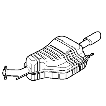 Opel Astra G coup? / cabrio uitlaat 1.6, 1.8 tot bouwjaar 2003
