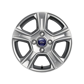 Ford Tourneo Courier / Transit Courier (03/2014 - 07/2023) lichtmetalen velg 15" 5-spaaks design, zilver