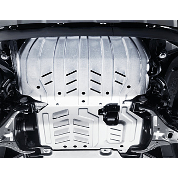Ford Ranger (02/2019 - ..) bodemplaat bescherming set voor motor en radiateur, aluminium (behalve Raptor)