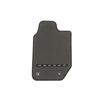 Ford Ranger (11/2011 - 11/2022) vloermat, premium velours voor, zwart, bestuurderszijde Limited RAP en dubbele cabine