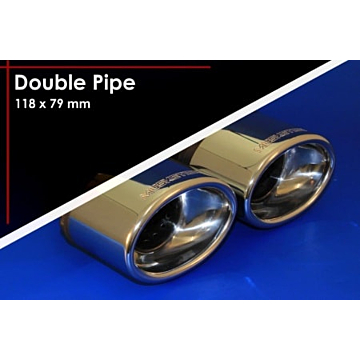 Musketier Peugeot 4008 sport exhaust left/right, 2x118x79 mm duplex