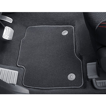 Ford Galaxy / S-MAX (05/2015 - 06/2019) vloermatten, premium velours zwart, voor