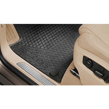 Volkswagen Touareg 2002 - 2010 vloermatten rubber, voor