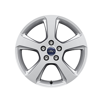 Ford lichtmetalen velg 17" 5-spaaks design, sprankelend zilver