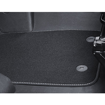 Ford Transit (01/2014 - ..) / Transit Custom (02/2018 - 09/2023) vloermatten, standaard zwart, voor