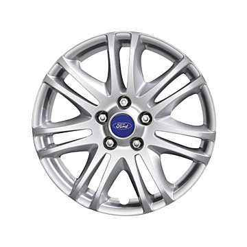 Ford alloy wheel 16" 7 x 2-spoke design, silver